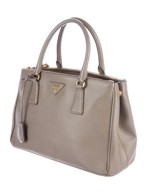 prada saffiano double zip tote medium|Prada saffiano lux tote small.